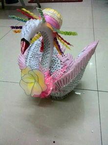 三角插天鹅的视频,创意手工艺术品的制作过程揭秘