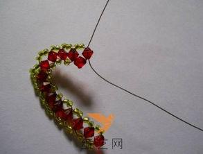 手工串珠桃心视频教程,手把手教你制作精美手工串珠桃心教程